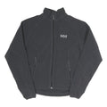 HELLY HANSEN Womens Black Fleece Jacket S Cotton Blend Zip Casual Outdoor Warm