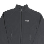 HELLY HANSEN Womens Black Fleece Jacket S Cotton Blend Zip Casual Outdoor Warm