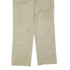 DICKIES Mens Regular Beige Polyester Blend Regular Fit Trousers W34 L30 Workwear