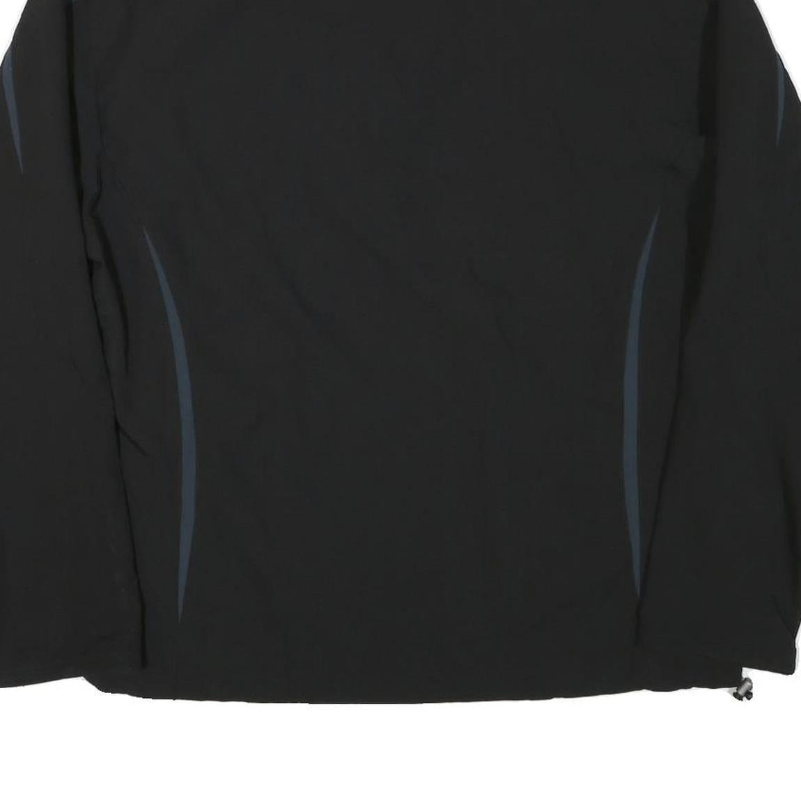 NEW BALANCE Mens Black & Grey Athletic Jacket L Polyester Blend Zip Sportswear