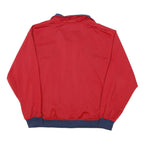 WILSON Mens Red & Blue Classic Jacket L Polyester Blend Zip Sports Casual