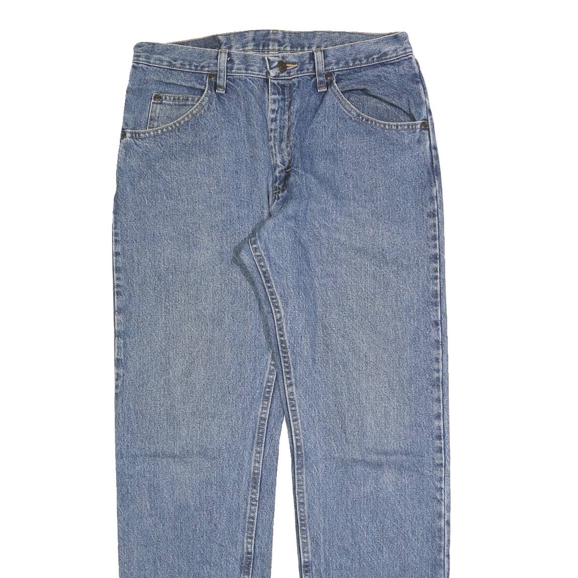 WRANGLER Mens Jeans Blue Regular Straight Denim Light W32 L33 Classic Fit