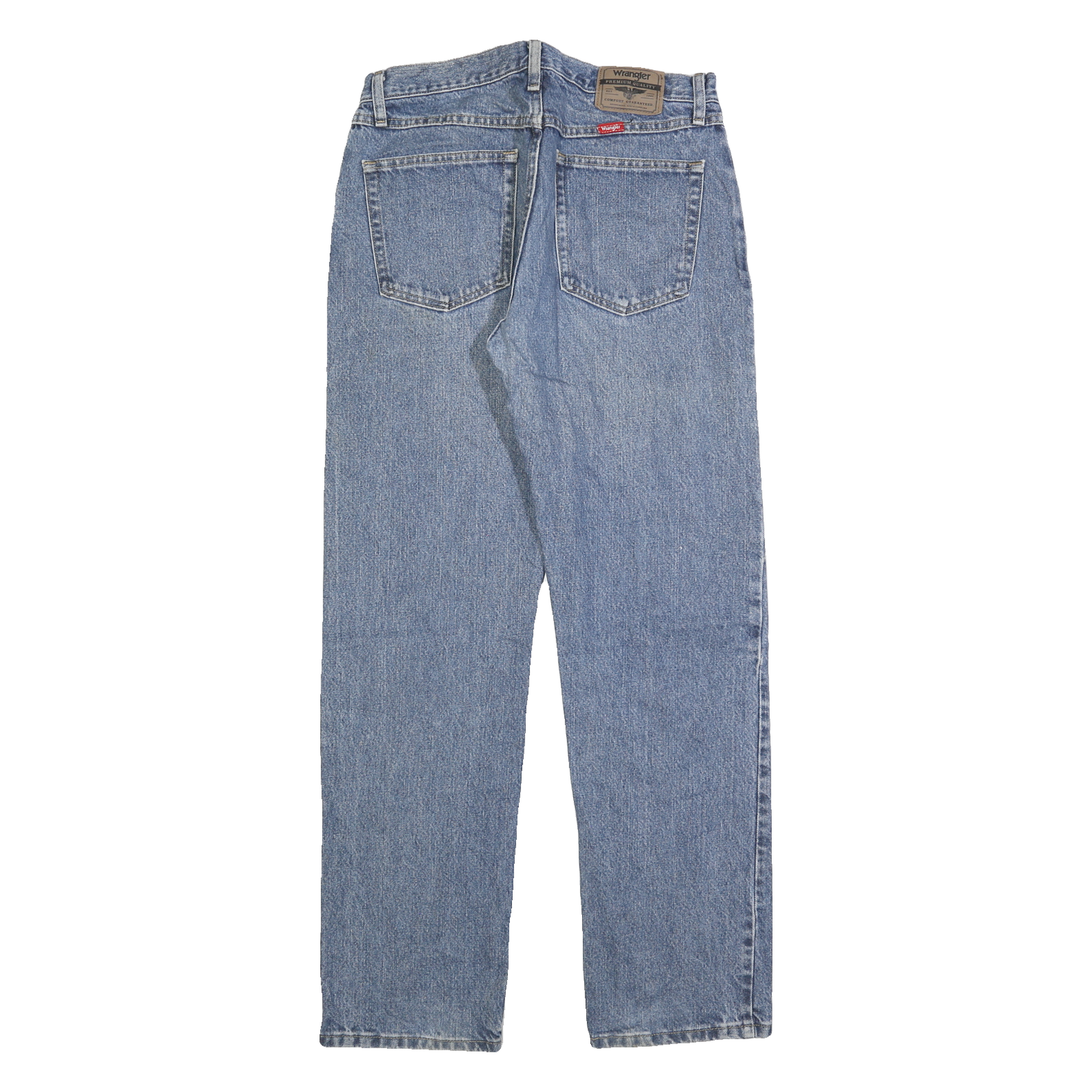 WRANGLER Mens Jeans Blue Regular Straight Denim Light W32 L33 Classic Fit