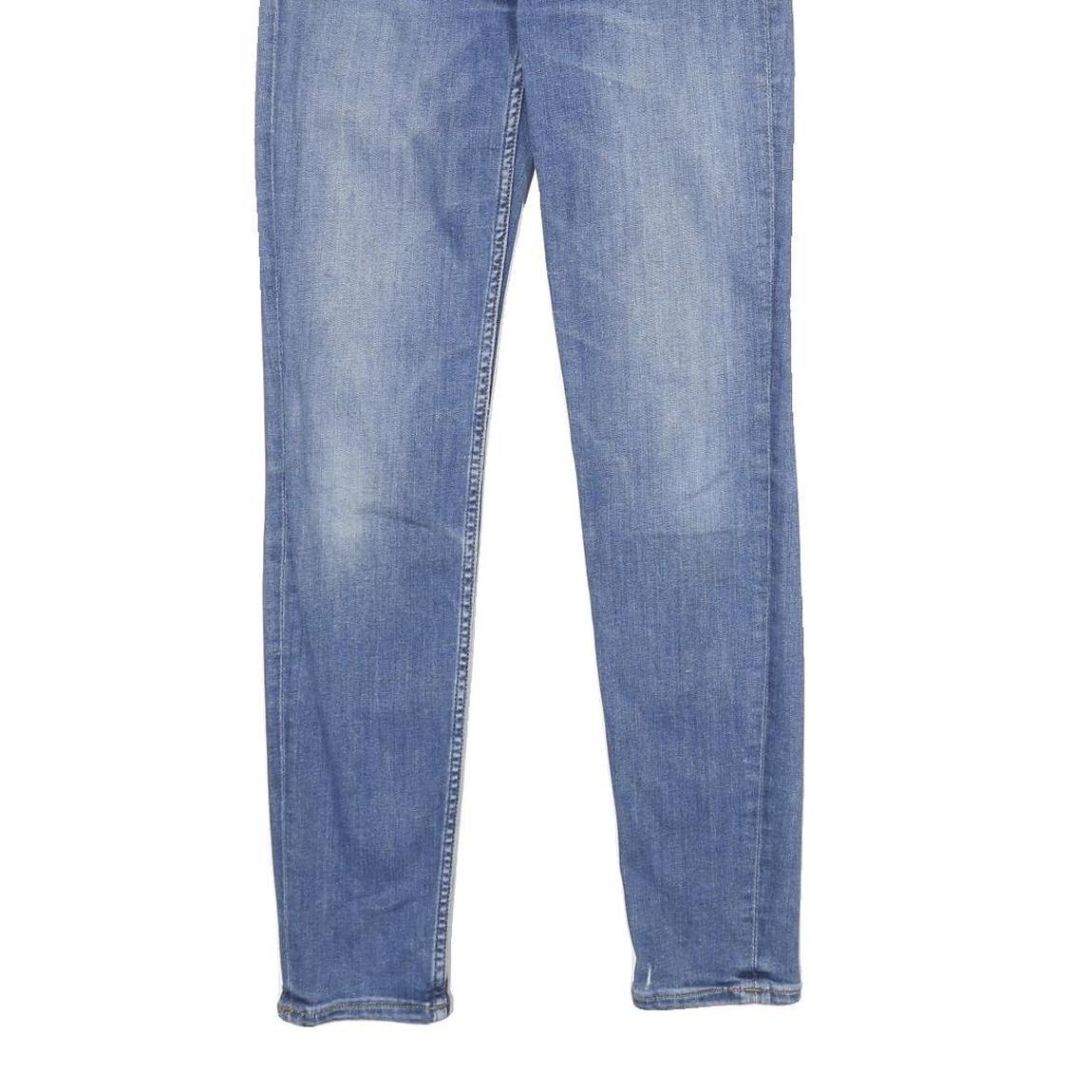 LEE Womens Blue Slim Skinny Denim Light W26 L31 Cotton Blend Zip Jeans