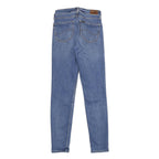 LEE Womens Blue Slim Skinny Denim Light W26 L31 Cotton Blend Zip Jeans
