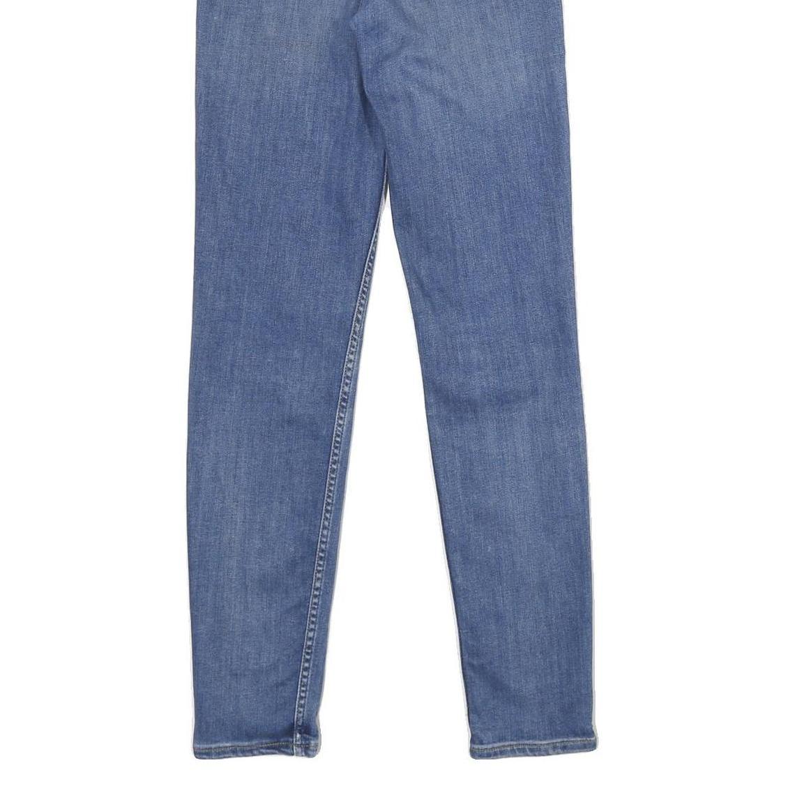 LEE Womens Blue Slim Skinny Denim Light W26 L31 Cotton Blend Zip Jeans