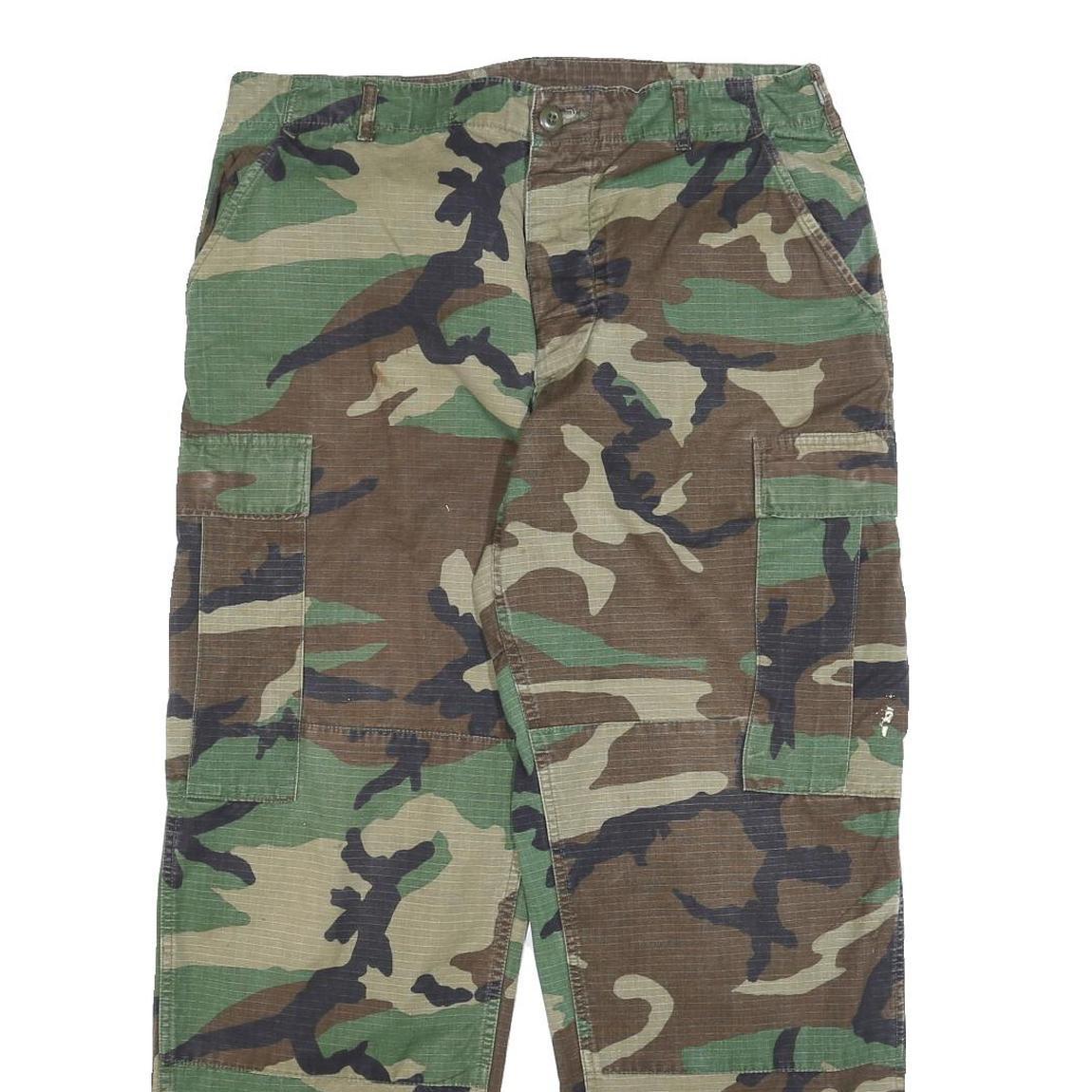GIBRALTAR P.R INC Mens Cotton Camouflage Print Regular Fit Cargo Trousers W33