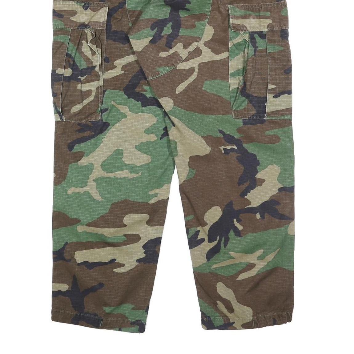 GIBRALTAR P.R INC Mens Cotton Camouflage Print Regular Fit Cargo Trousers W33