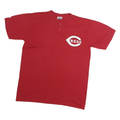 GENUINE MERCHANDISE Mens Red Reds Graphic T-Shirt M Short Sleeve Henley Neck