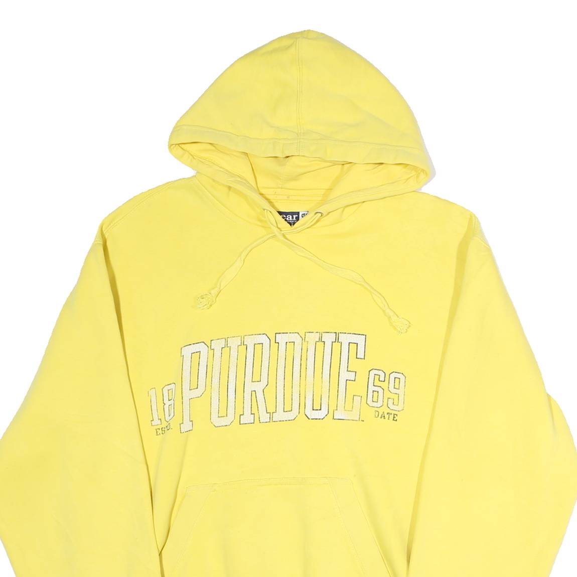 GEAR Womens Yellow Purdue Pullover Hoodie S Cotton Casual Sweatshirt