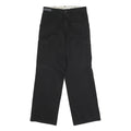 DICKIES Mens Polyester Blend Black Regular Straight Trousers W30 L32 Workwear
