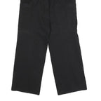 DICKIES Mens Polyester Blend Black Regular Straight Trousers W30 L32 Workwear
