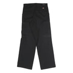 DICKIES Mens Polyester Blend Black Regular Straight Trousers W30 L32 Workwear