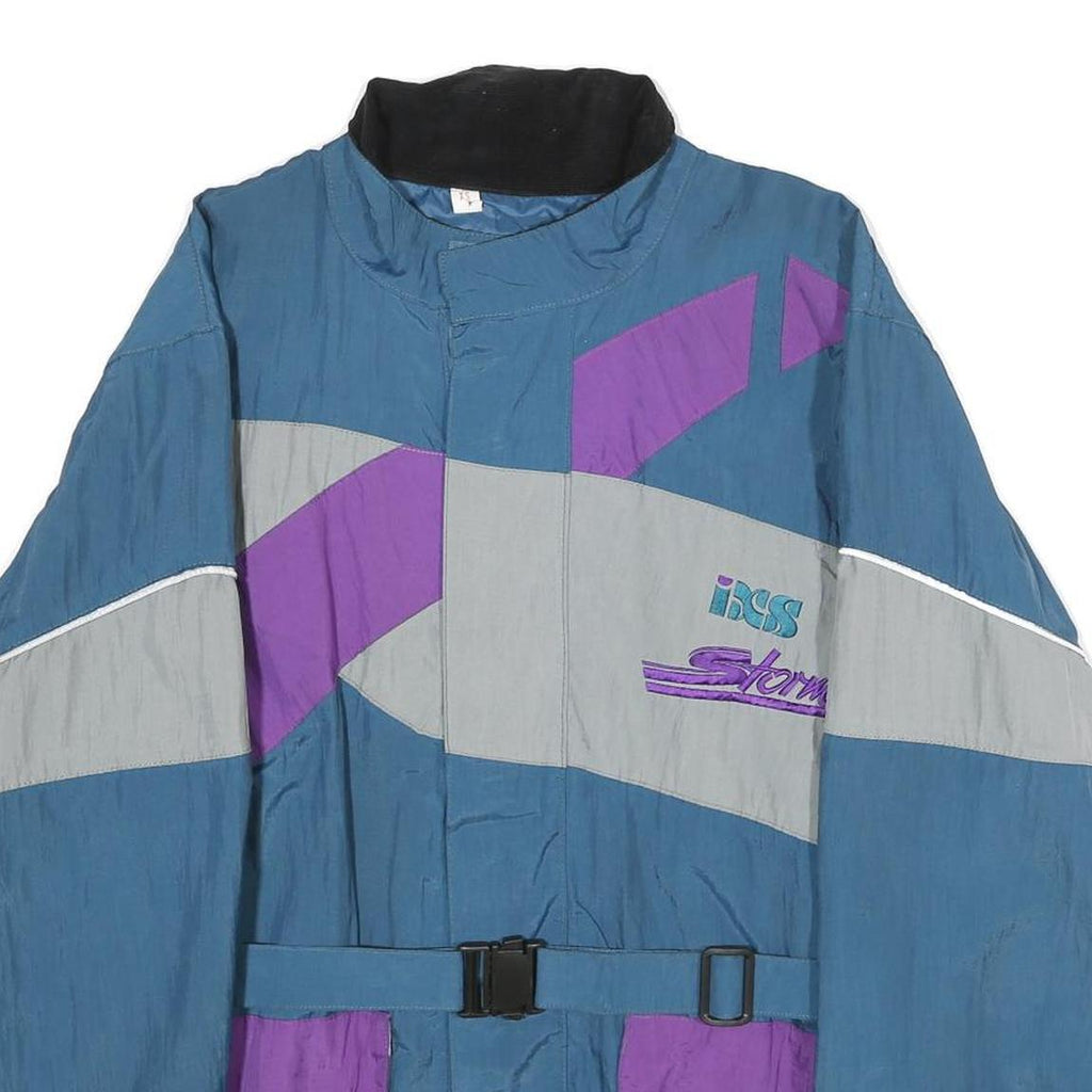 IXS Mens Blue & Purple Storm Nylon Zip Jacket XS Casual Outdoor Sportswear