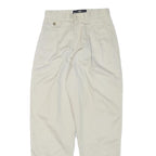 LEE Mens Cotton Blend Beige Relaxed Tapered Trousers W26 L28 Casual Wear