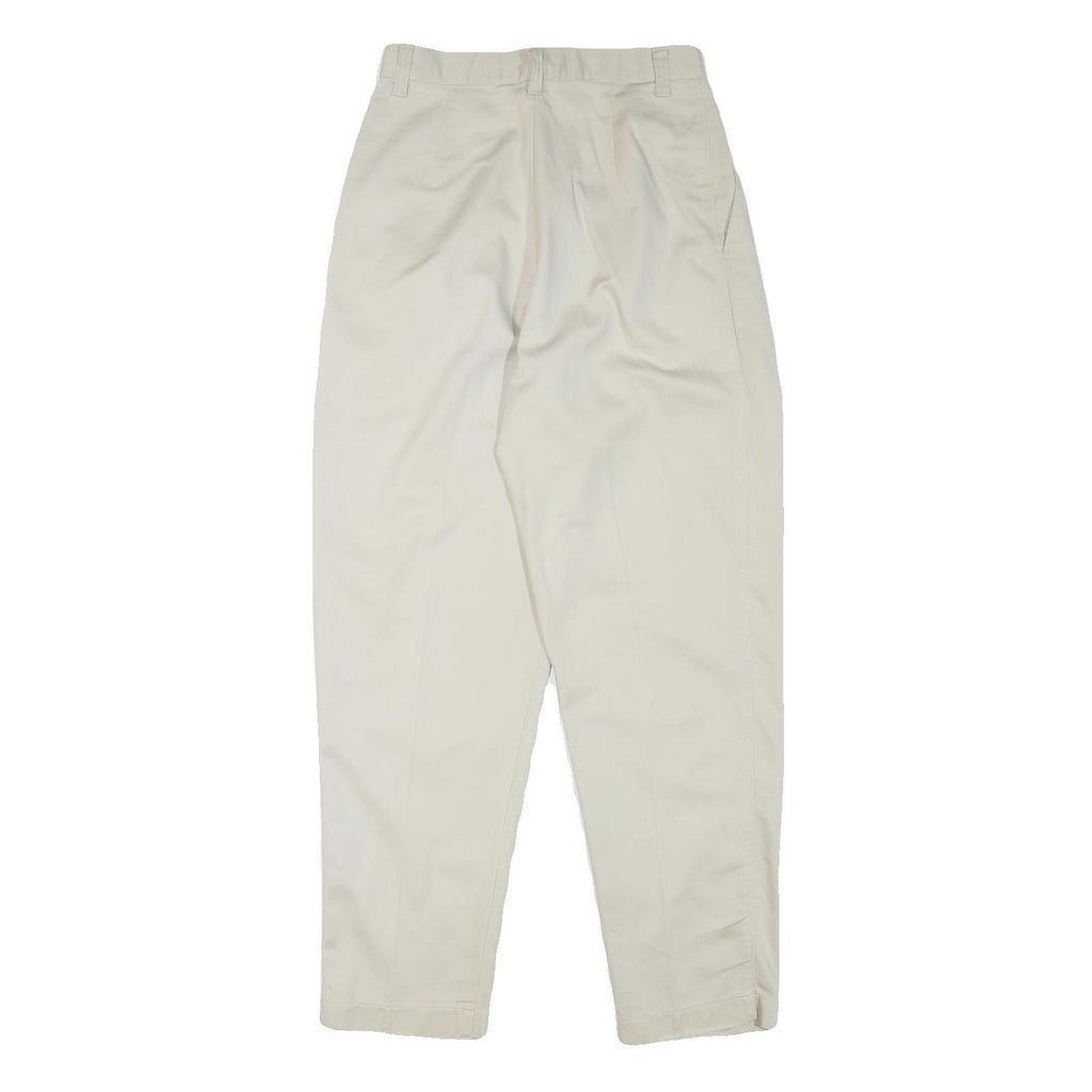 LEE Mens Cotton Blend Beige Relaxed Tapered Trousers W26 L28 Casual Wear