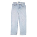 CARHARTT Mens Jeans Blue Regular Straight Denim Light W28 L32 Zip Cotton Blend