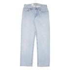 CARHARTT Mens Jeans Blue Regular Straight Denim Light W28 L32 Zip Cotton Blend