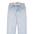 CARHARTT Mens Jeans Blue Regular Straight Denim Light W28 L32 Zip Cotton Blend