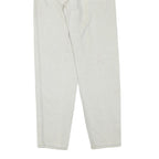 LL BEAN Womens Regular Fit Cotton Blend Denim White Jeans W24 L30 Zip Pockets