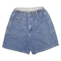 LEE Womens Denim Blue Casual Shorts M W24 Elastic Waist Relaxed Fit