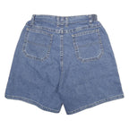LEE Womens Denim Blue Casual Shorts M W24 Elastic Waist Relaxed Fit