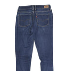 LEVI'S Womens Jeans Blue Slim Skinny Denim Medium W26 L27 Stretch Comfortable