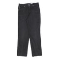 ARMANI JEANS Womens Cotton Blend Black Regular Straight Trousers W26 L28 Stylish