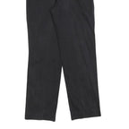 ARMANI JEANS Womens Cotton Blend Black Regular Straight Trousers W26 L28 Stylish