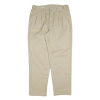 DICKIES Mens Cotton Blend Beige Regular Fit Straight Trousers W34 L32 Workwear