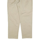 DICKIES Mens Cotton Blend Beige Regular Fit Straight Trousers W34 L32 Workwear