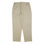 DICKIES Mens Cotton Blend Beige Regular Fit Straight Trousers W34 L32 Workwear