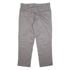 DICKIES Mens Cotton Blend Grey Regular Straight Trousers W42 L32 Workwear Zip