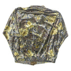 Womens Printed Blouse Green Long Sleeve Paisley L