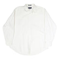 NAUTICA Mens White 2XL Cotton Long Sleeve Shirt Classic Fit Button Closure