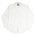 NAUTICA Mens White 2XL Cotton Long Sleeve Shirt Classic Fit Button Closure