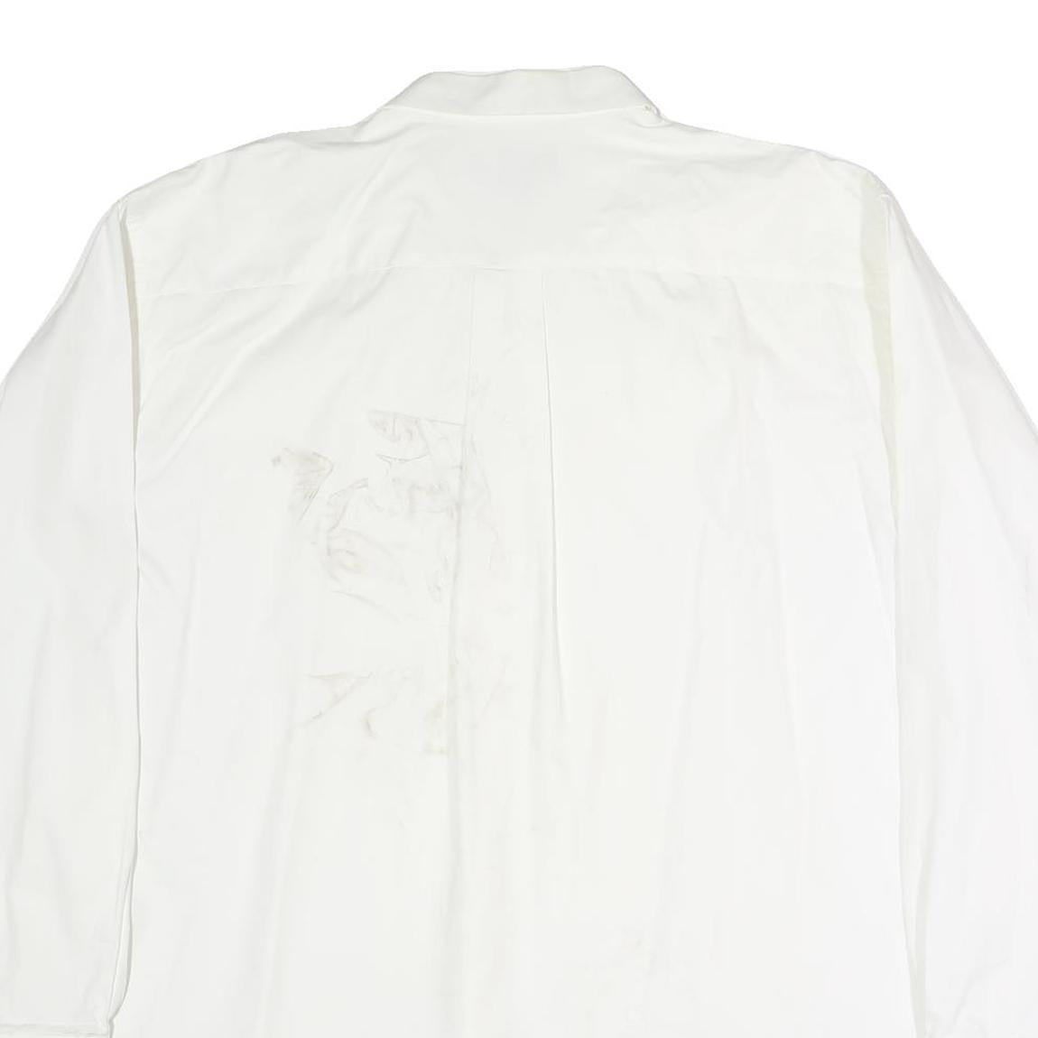 NAUTICA Mens White 2XL Cotton Long Sleeve Shirt Classic Fit Button Closure