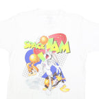 SPACE JAM Mens White Cotton Graphic T-Shirt M Short Sleeve Crew Neck Cartoon