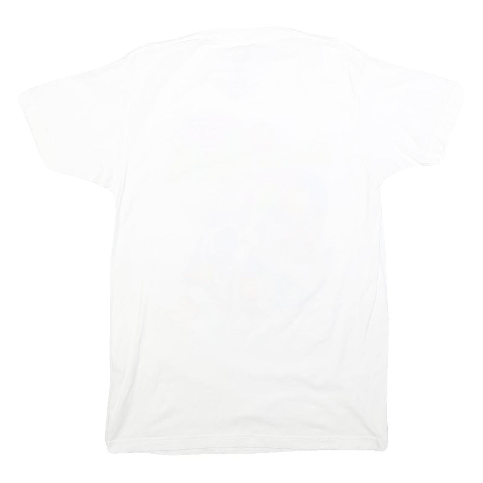 SPACE JAM Mens White Cotton Graphic T-Shirt M Short Sleeve Crew Neck Cartoon