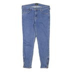 LEE Womens Slim Blue Denim Slim Jeans W28 L24 Zip Closure
