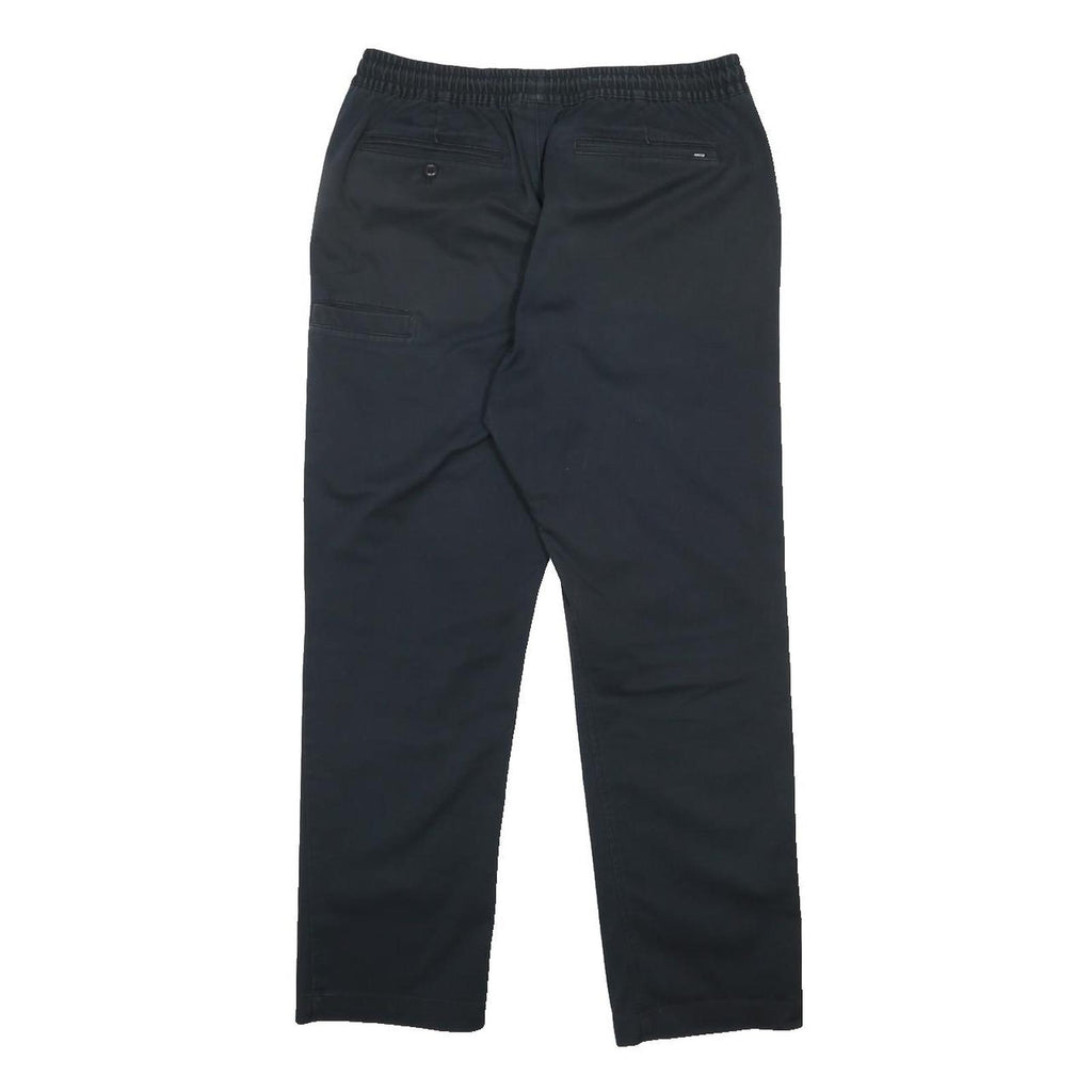 NIKE SB Mens Cotton Blend Black Regular Straight Trousers W28 L26 Zip Closure