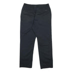 NIKE SB Mens Cotton Blend Black Regular Straight Trousers W28 L26 Zip Closure