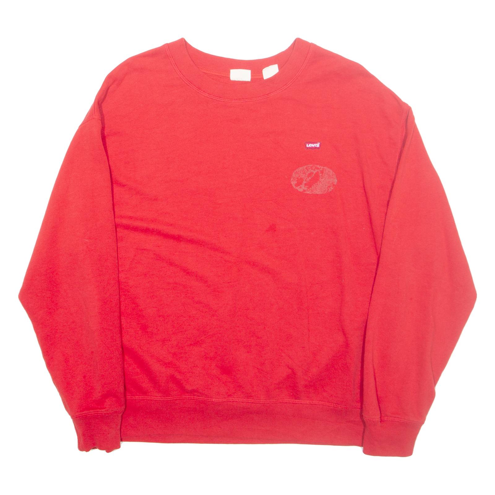LEVI'S Mens Sweatshirt Red L