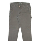 DICKIES Carpenter Womens Trousers Grey Slim Straight W30 L30