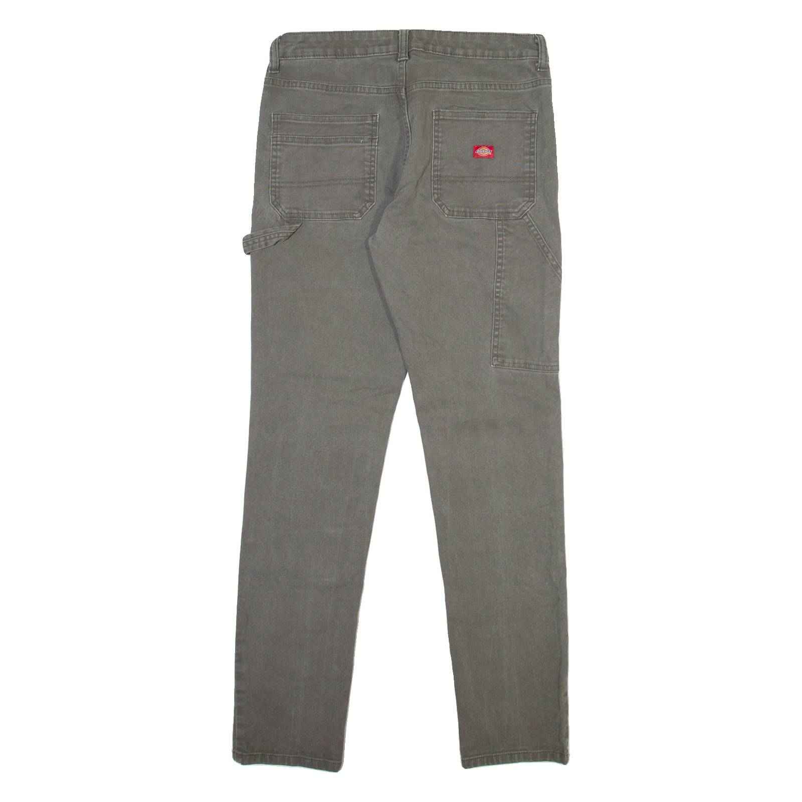 DICKIES Carpenter Womens Trousers Grey Slim Straight W30 L30