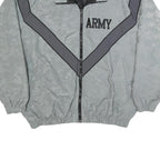 SKILCRAFT Mens Grey Army Nylon Track Jacket L Lightweight Zip Closure