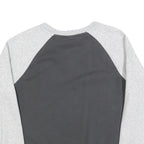 CHAMPION Womens Grey & Dark Grey Cotton Blend Crew Neck M Sweatshirt Casual