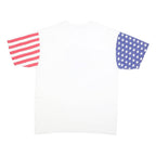 LAT SPORT Mens White Red & Blue Trabuco Canyon Graphic T-Shirt XL Short Sleeve