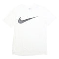 NIKE Mens White L Graphic T-Shirt Short Sleeve Crew Neck Sportswear Casual