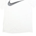 NIKE Mens White L Graphic T-Shirt Short Sleeve Crew Neck Sportswear Casual